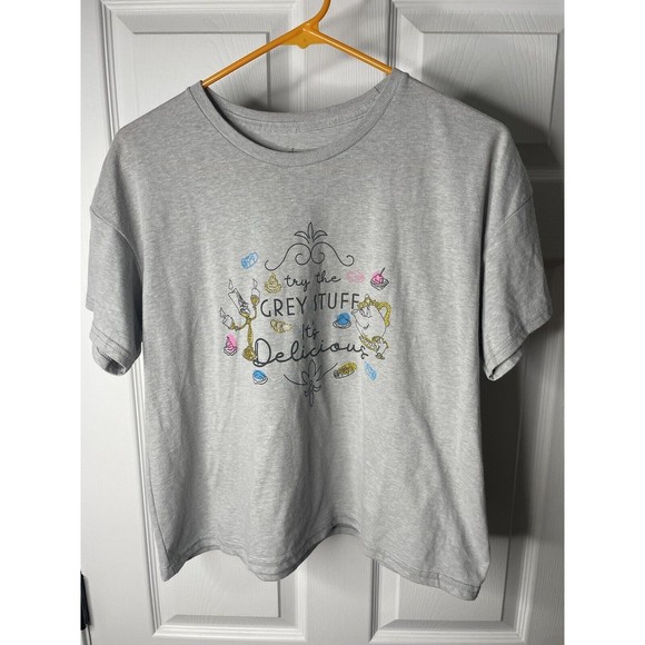 Disney Epcot Food & Wine Festival 2021 Try Grey Stuff Shirt Medium Beauty Beast - Picture 1 of 5